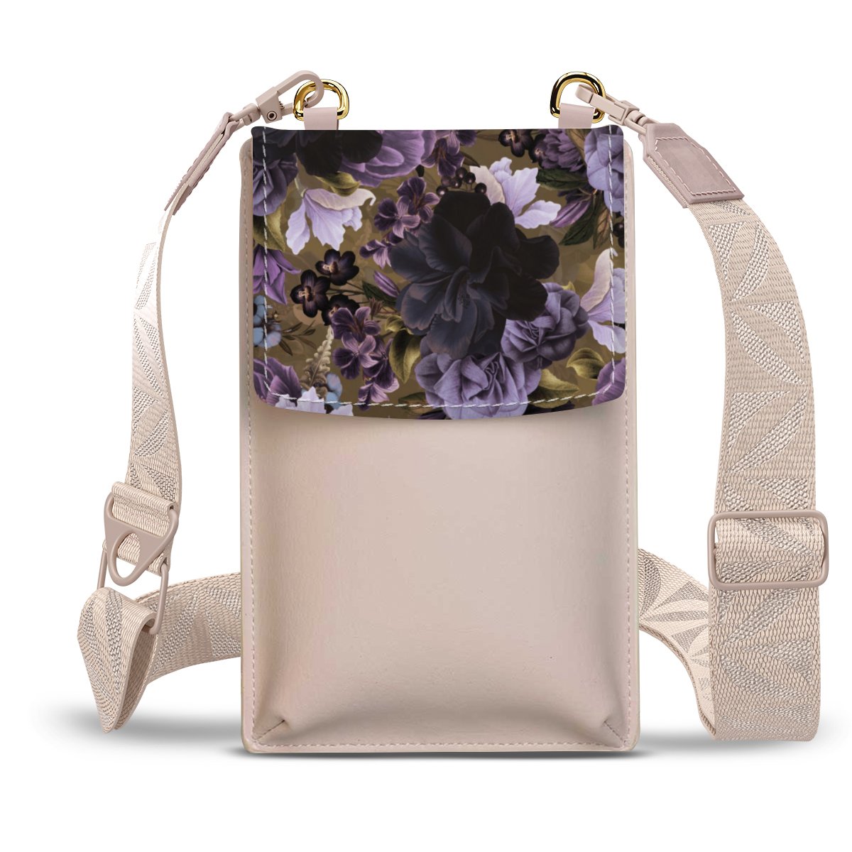 Fiori vintage viola e oro