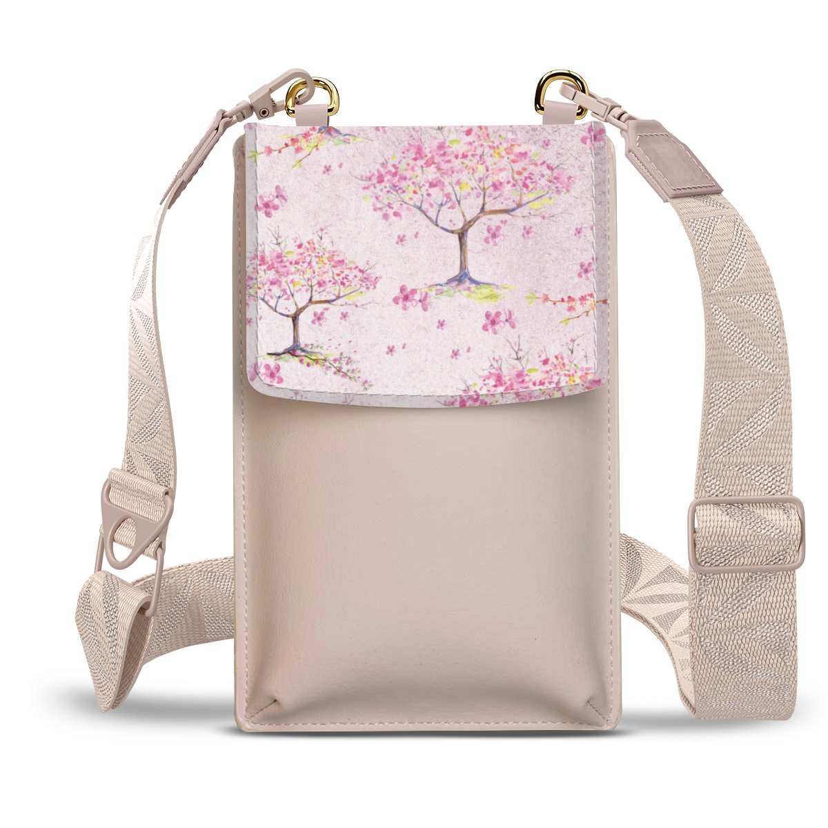 Motif d'arbre en fleurs de cerisier rose