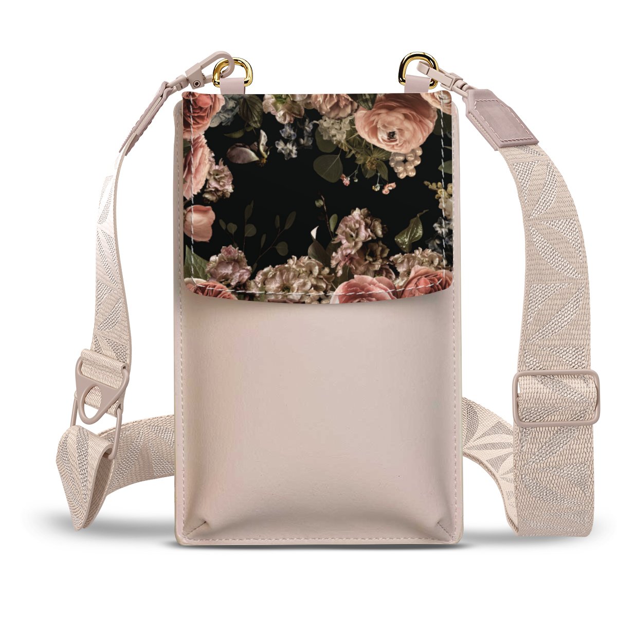 Cornice di fiori con peonie nere