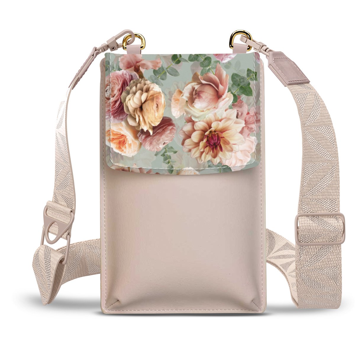 Bouquet Floral Vintage Rose et Vert