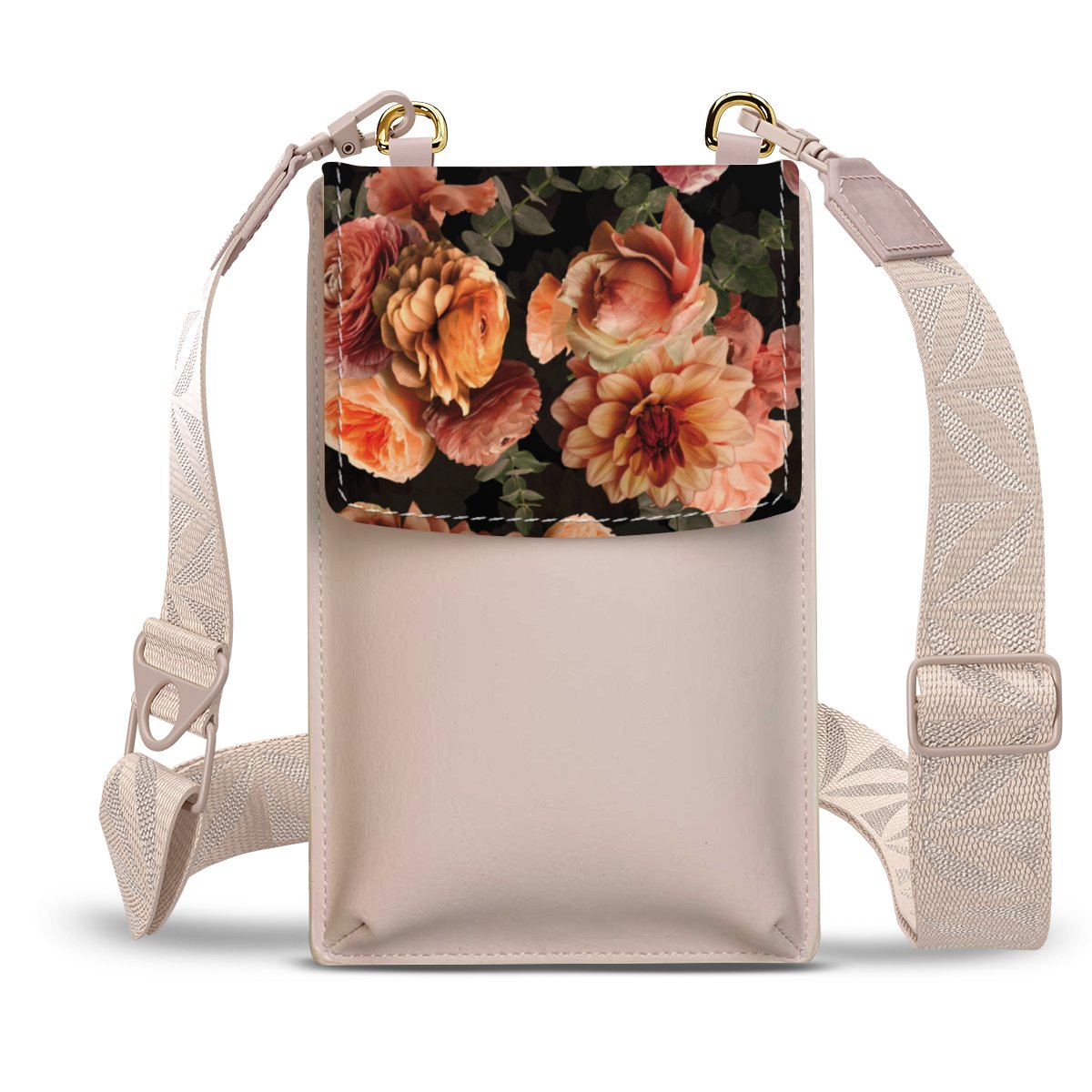 Bouquet Floral Vintage Orange et Noir
