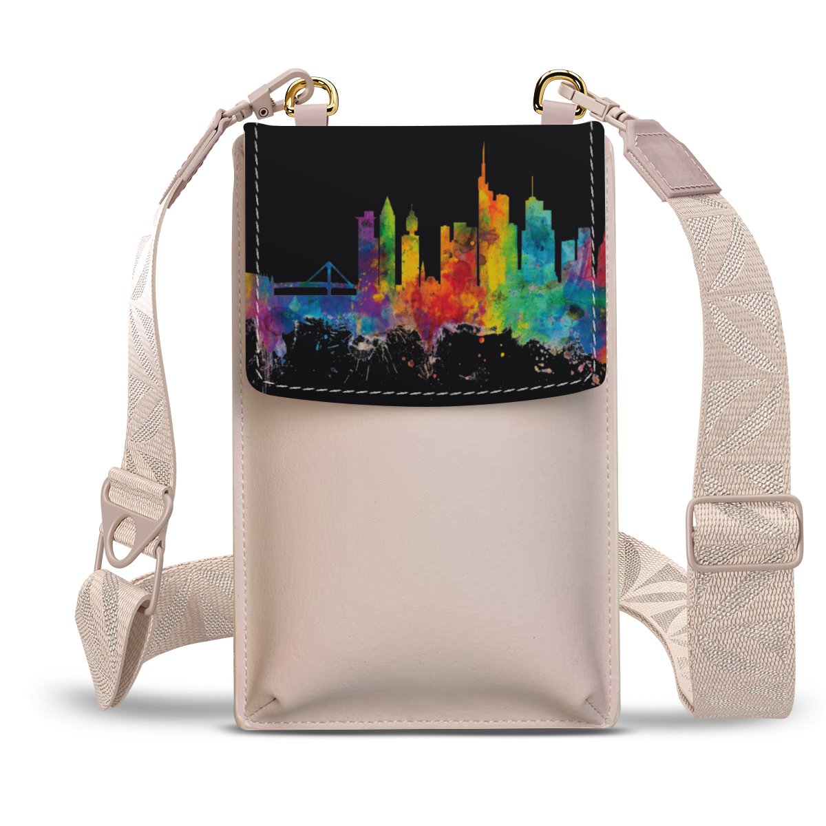 Francoforte Germania Skyline Nero