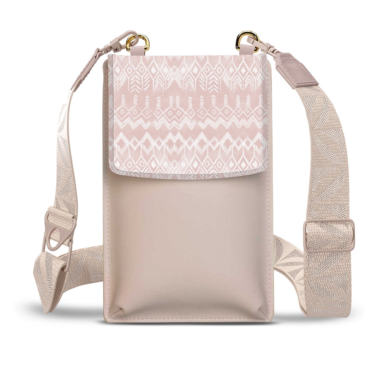 Motif ethnique rose poudré