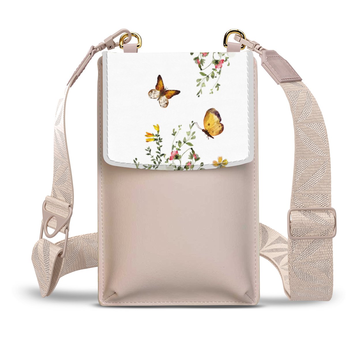 Papillons et fleurs colorées