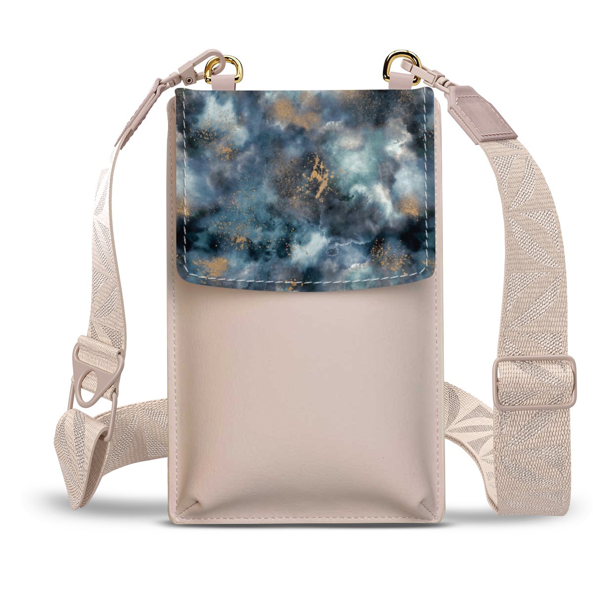 Smoky Marble Watercolor Navy