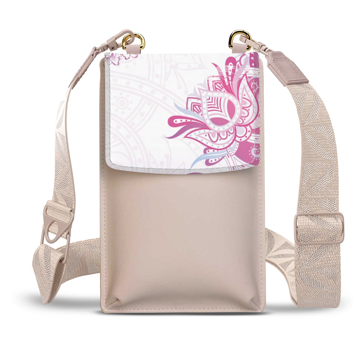 Motivo primaverile rosa e bianco
