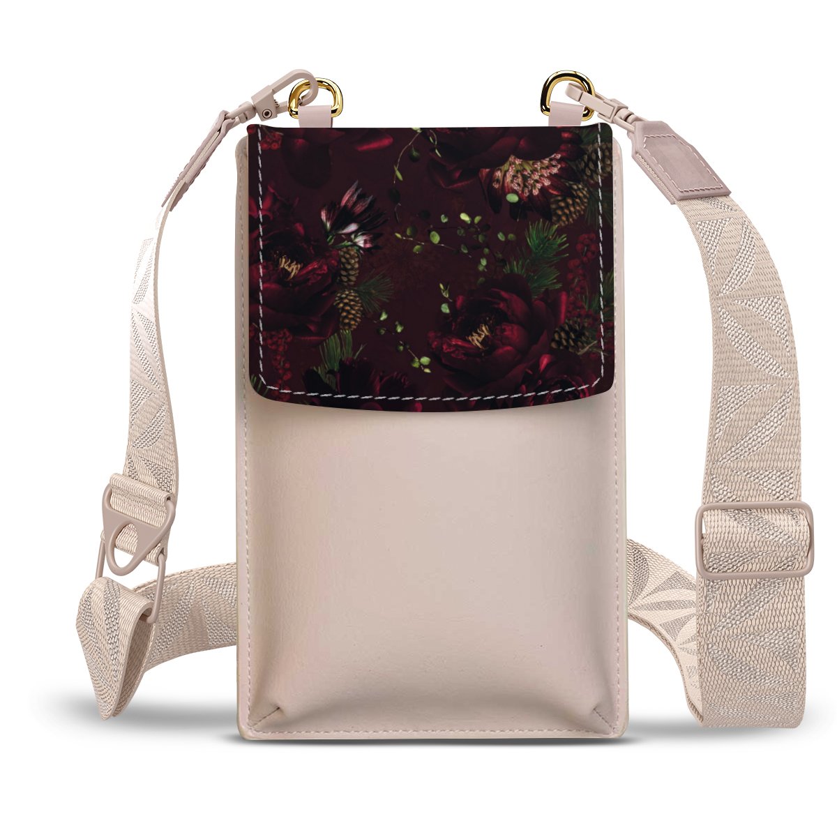 Motif de fleurs rouge