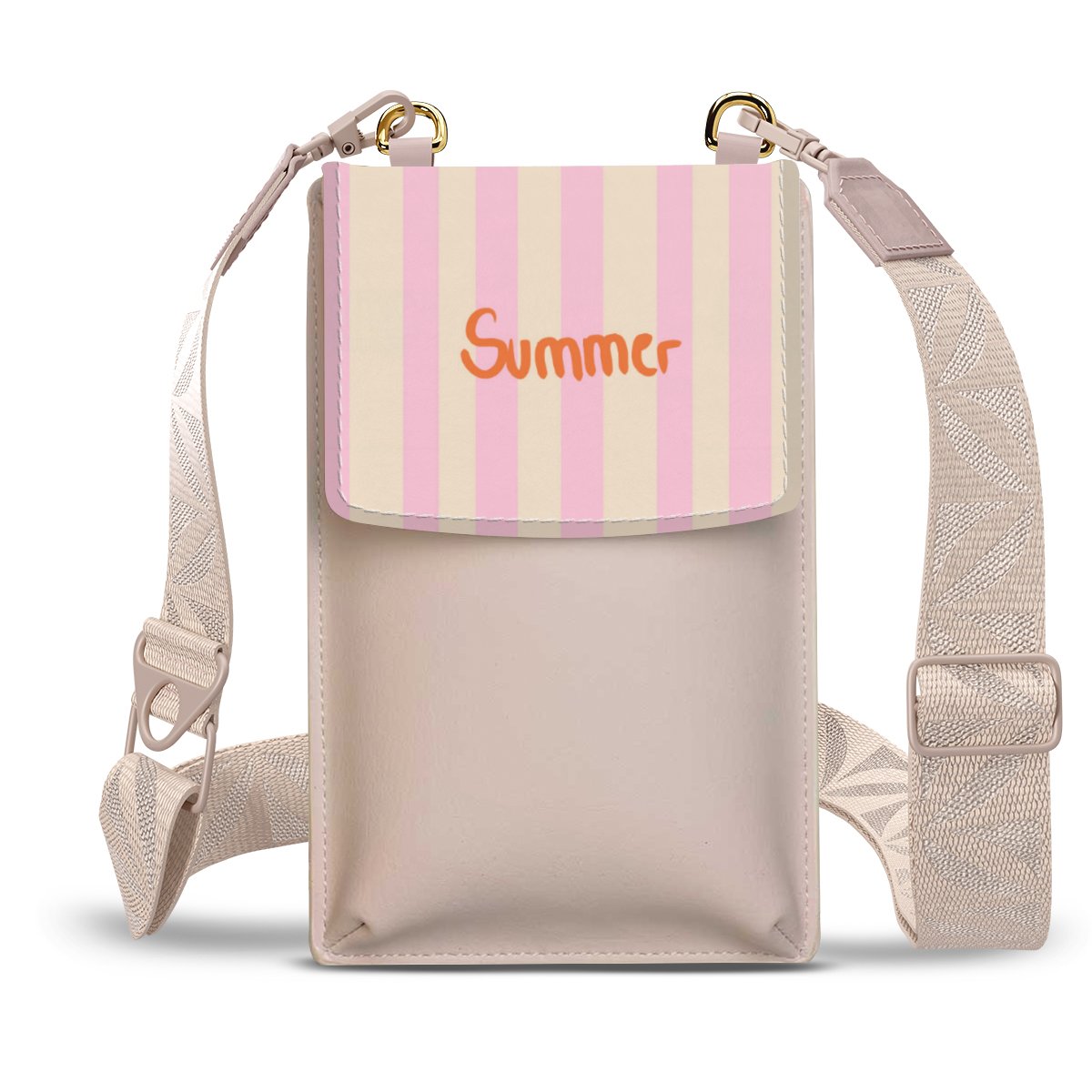 Summer Pink And Orange Stripes
