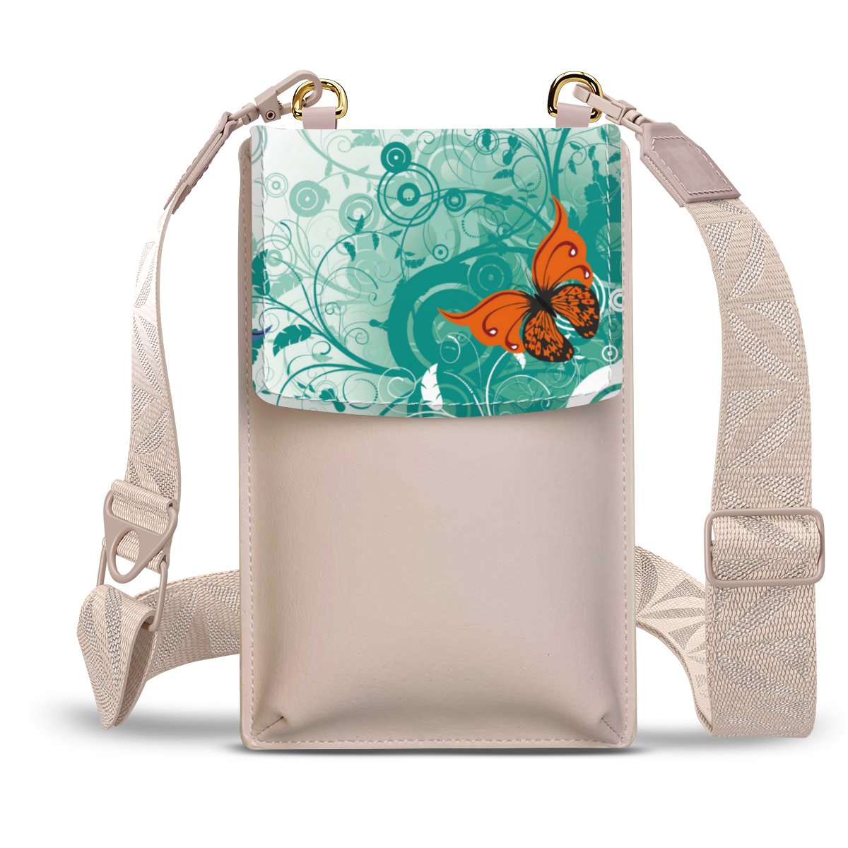 Papillon orange et bleu