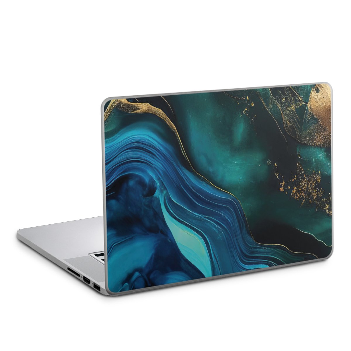 Encre bleue et dorée