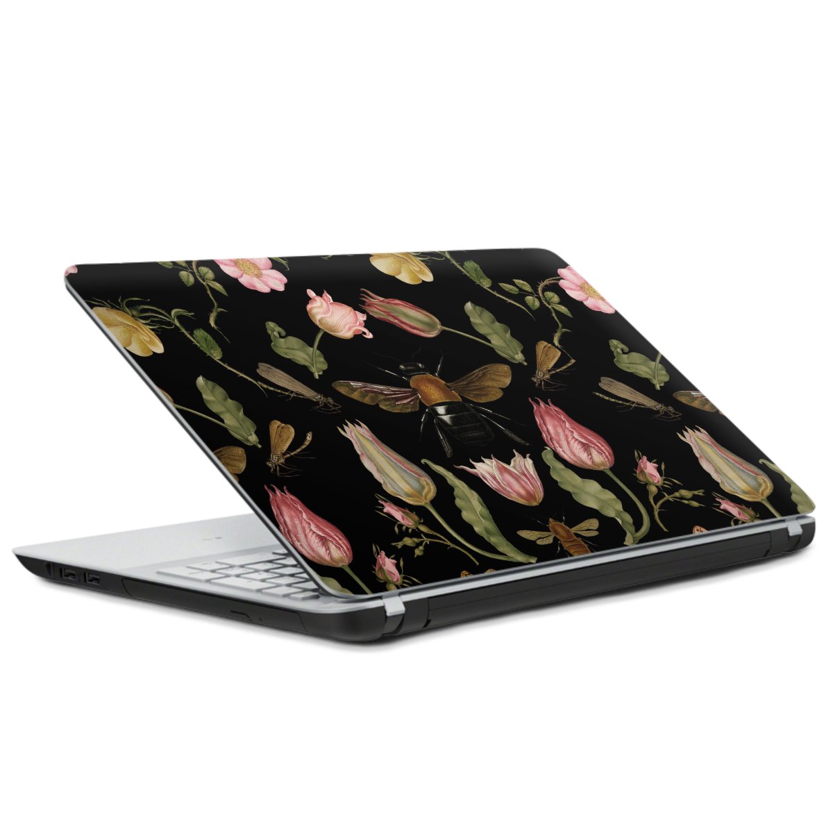 Veldbloemen en Bijen Zwart