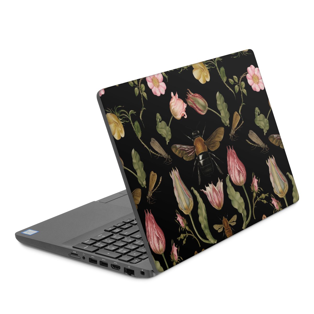 Wildblumen und Biene Schwarz