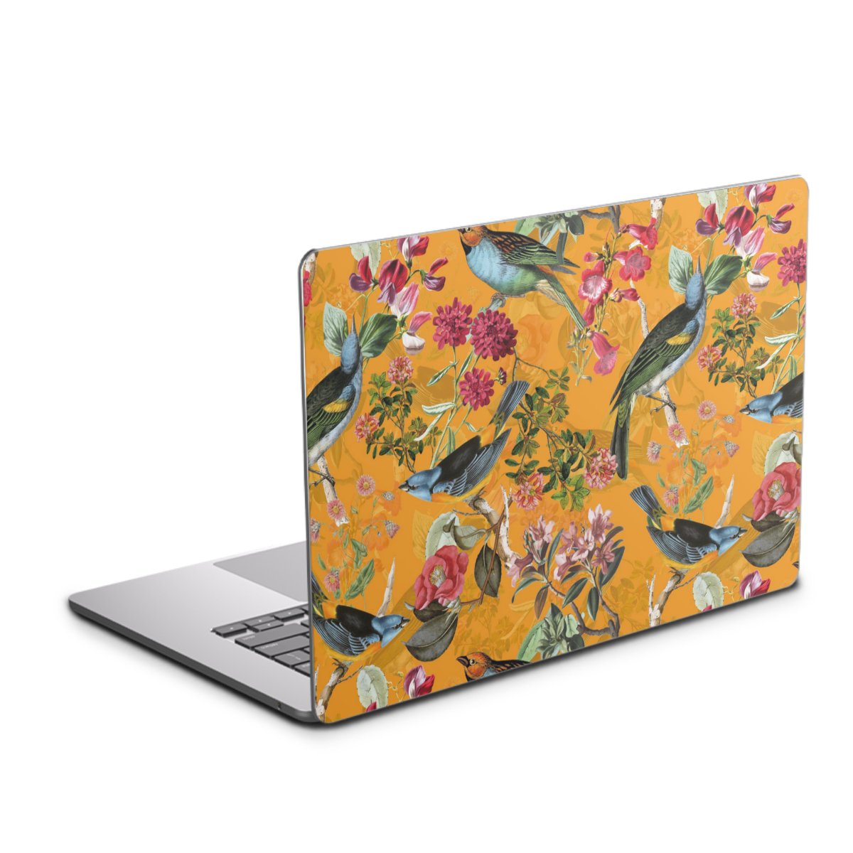 Vogels Bloemen Behang