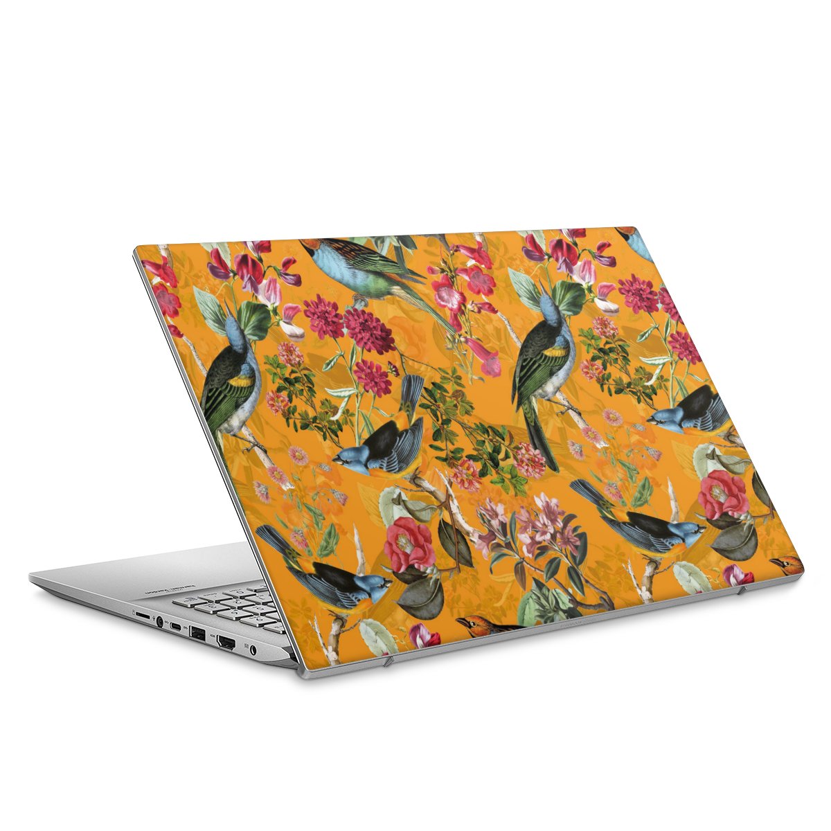 Vogels Bloemen Behang