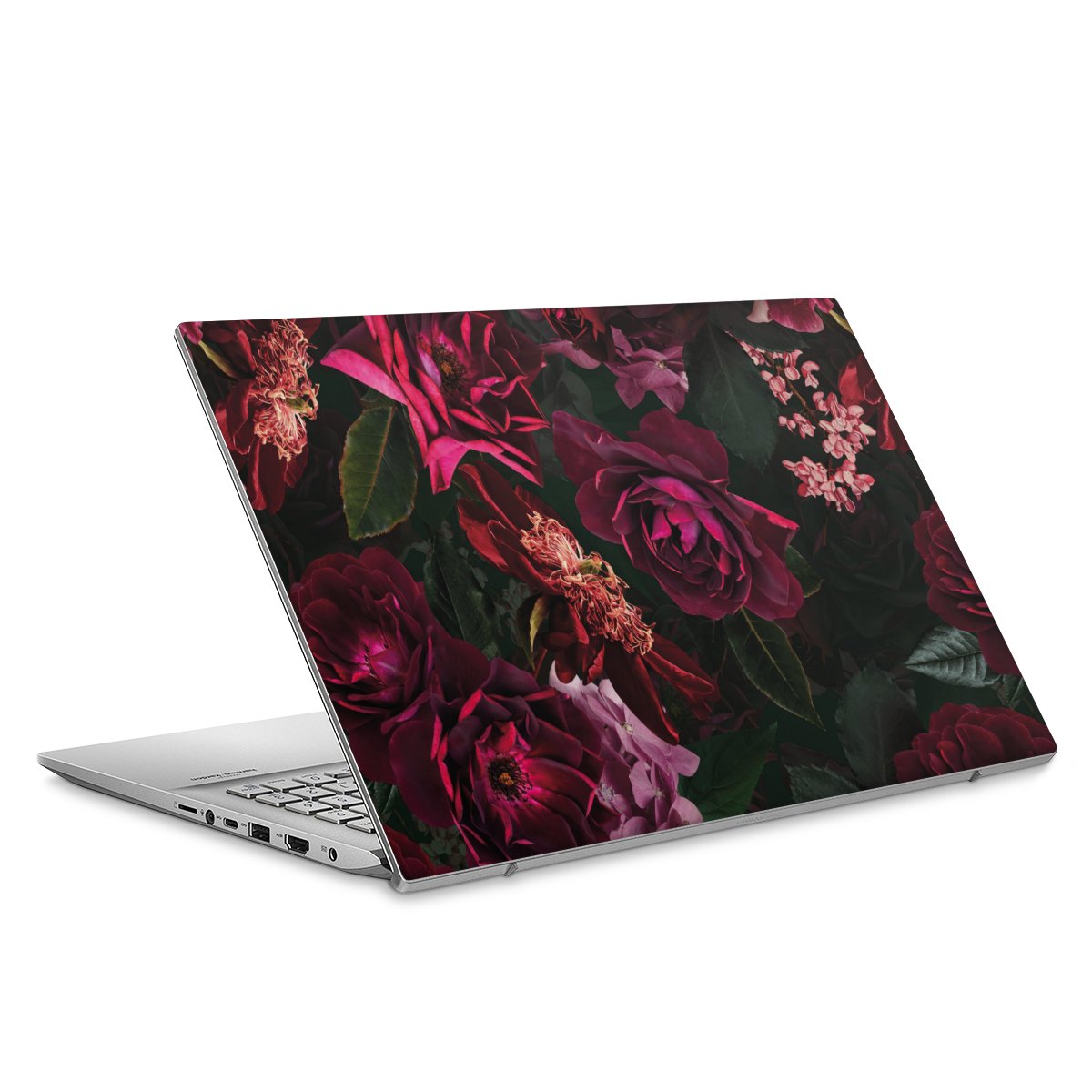 Donkerrode en roze bloemen