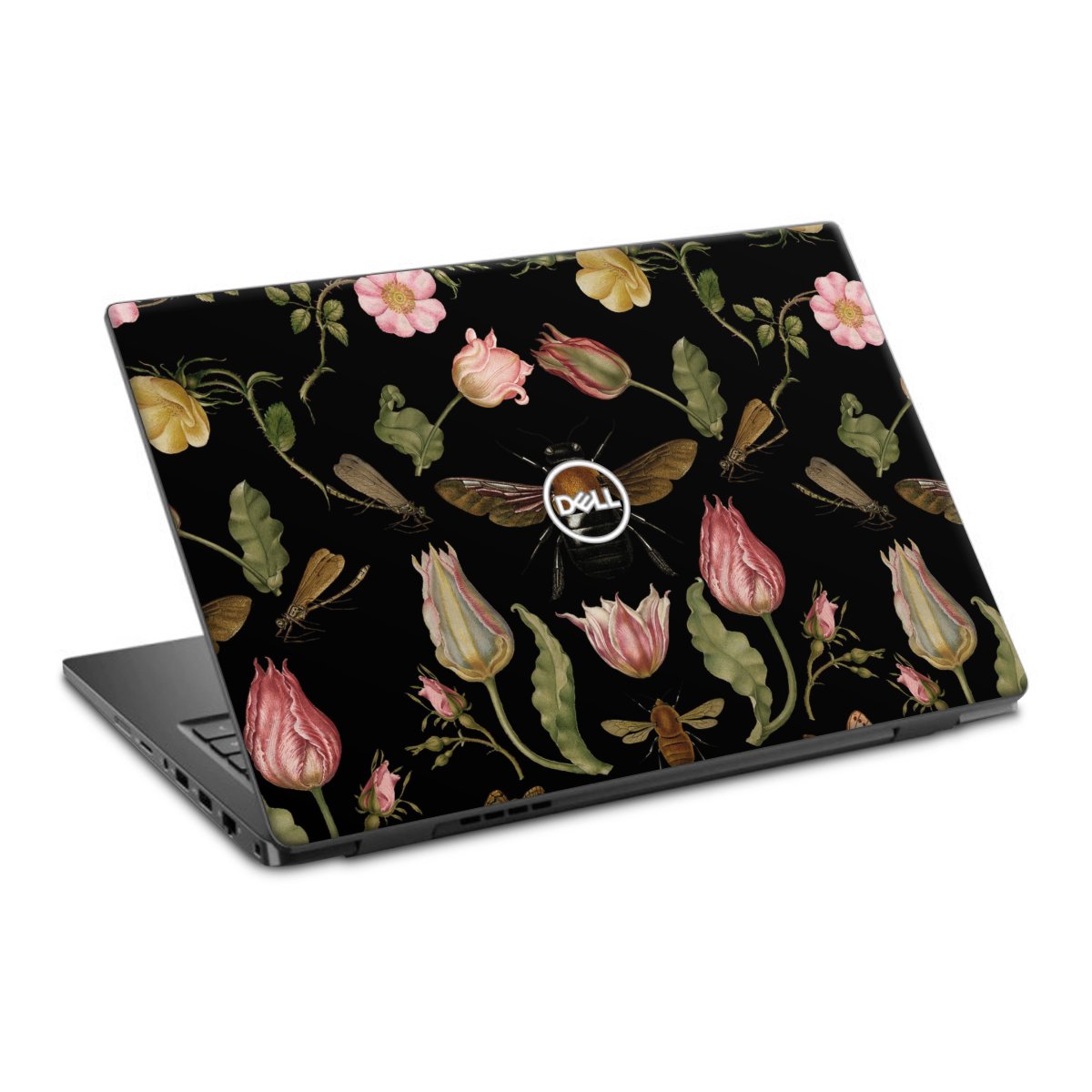 Wildblumen und Biene Schwarz