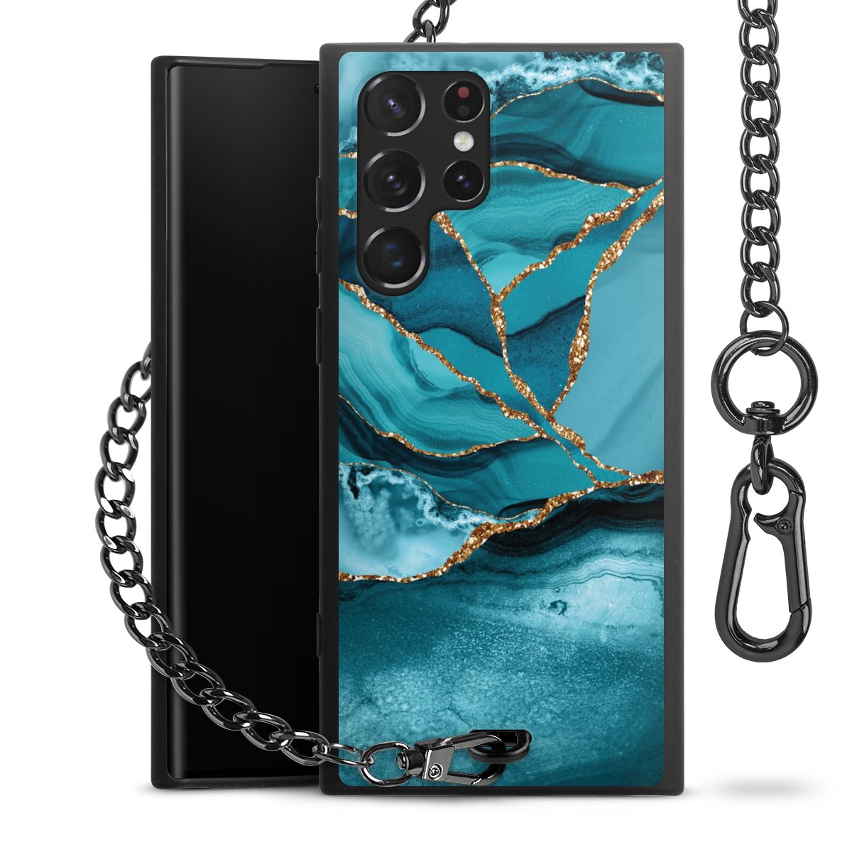 Eisblaue Marmor Landschaft