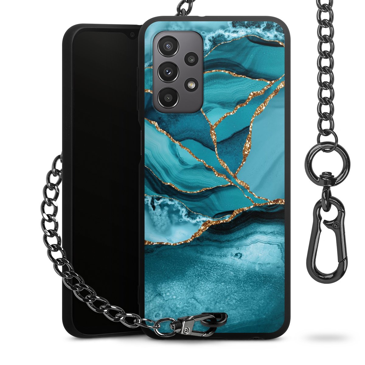 Eisblaue Marmor Landschaft