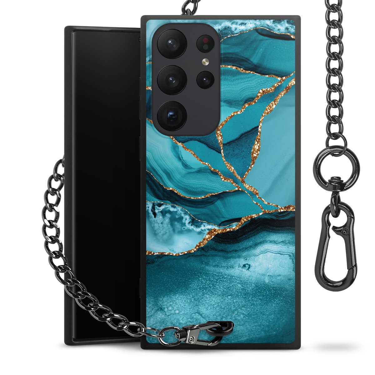 Eisblaue Marmor Landschaft