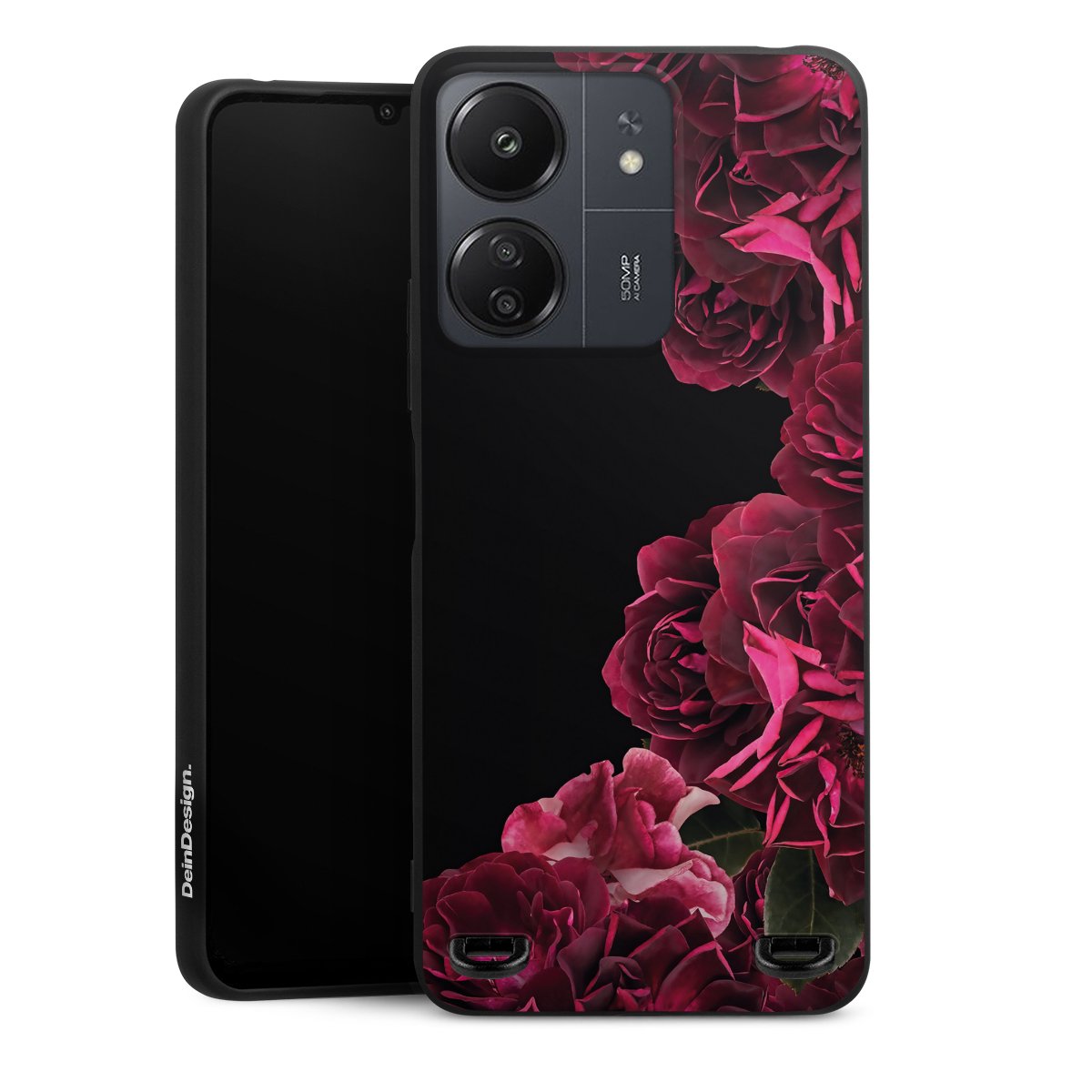 Rose vintage su nero