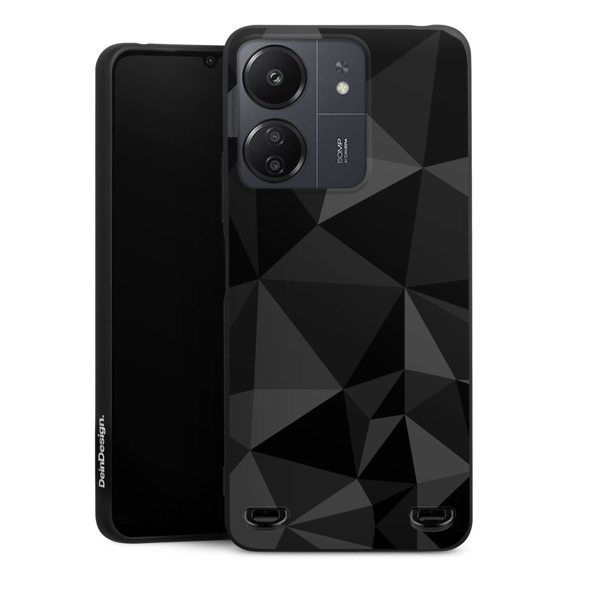 Motif Polygone Noir