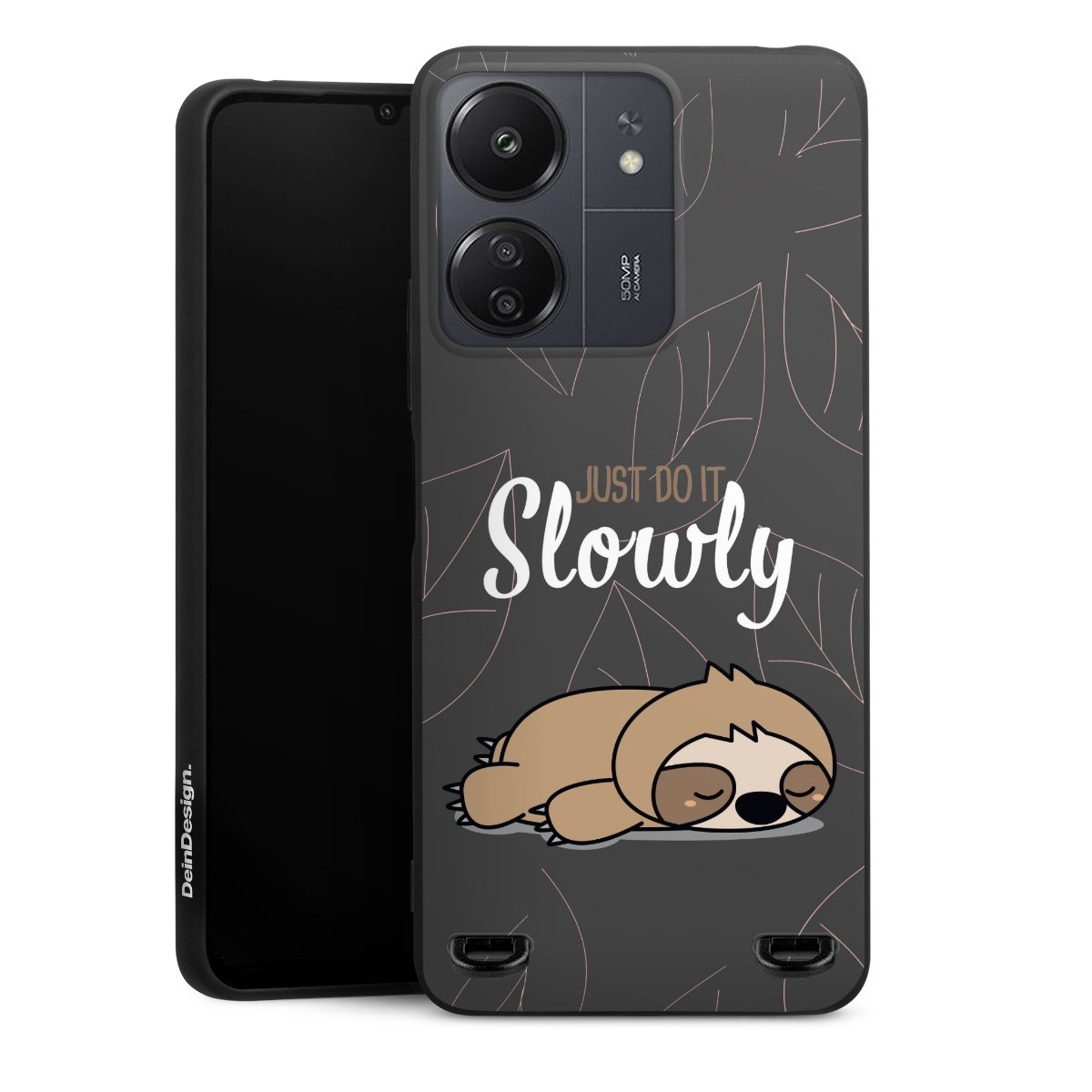 Just Do It Slowly Sloth Grey