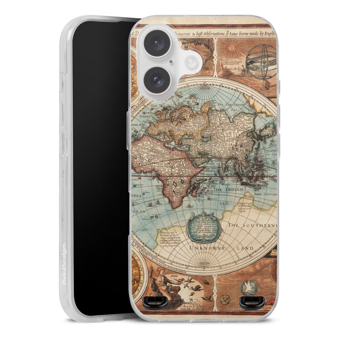 Mappa del mondo vintage