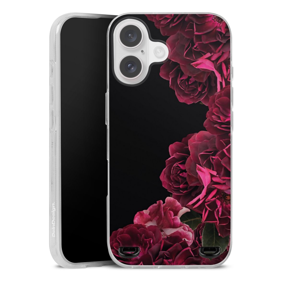 Rose vintage su nero