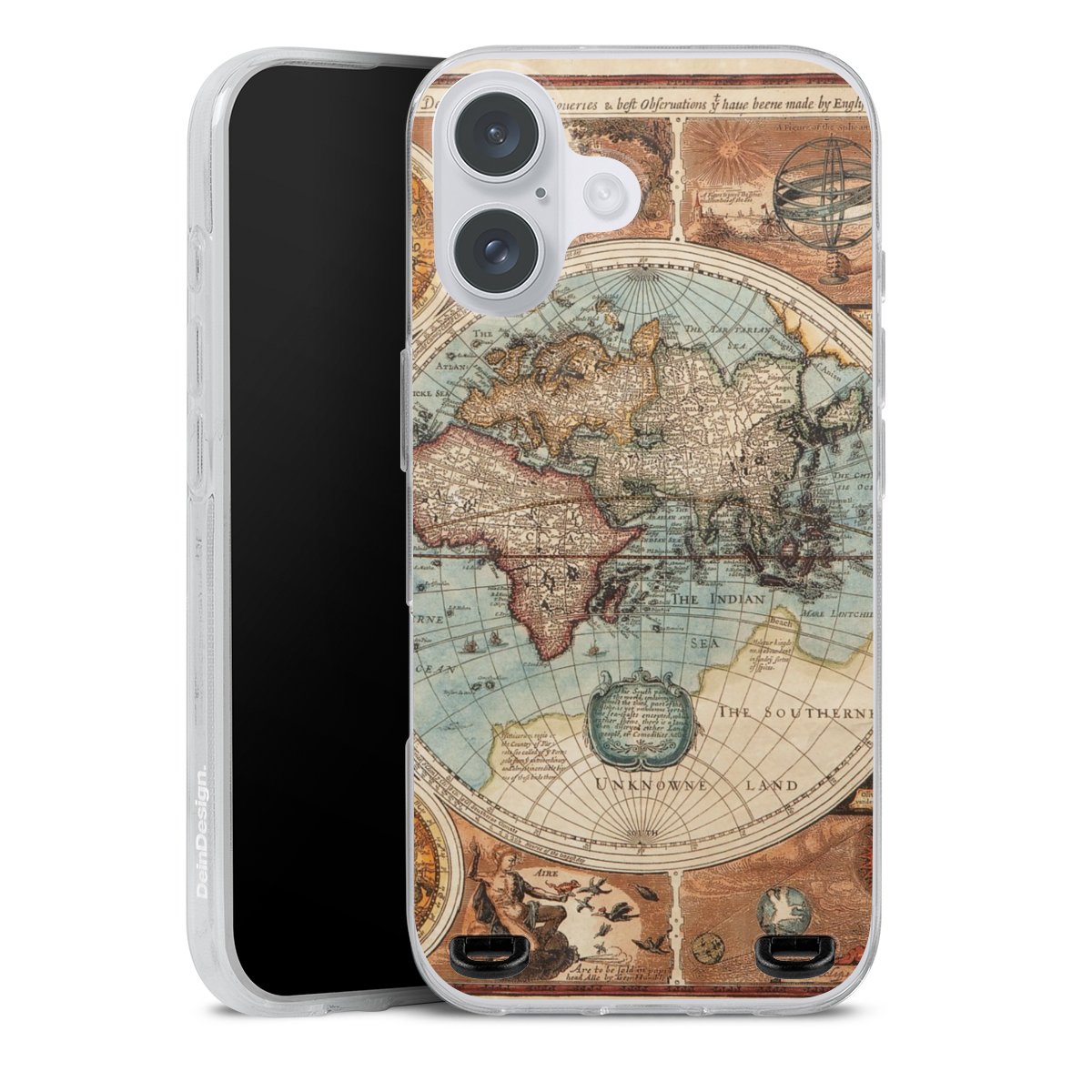 Mappa del mondo vintage