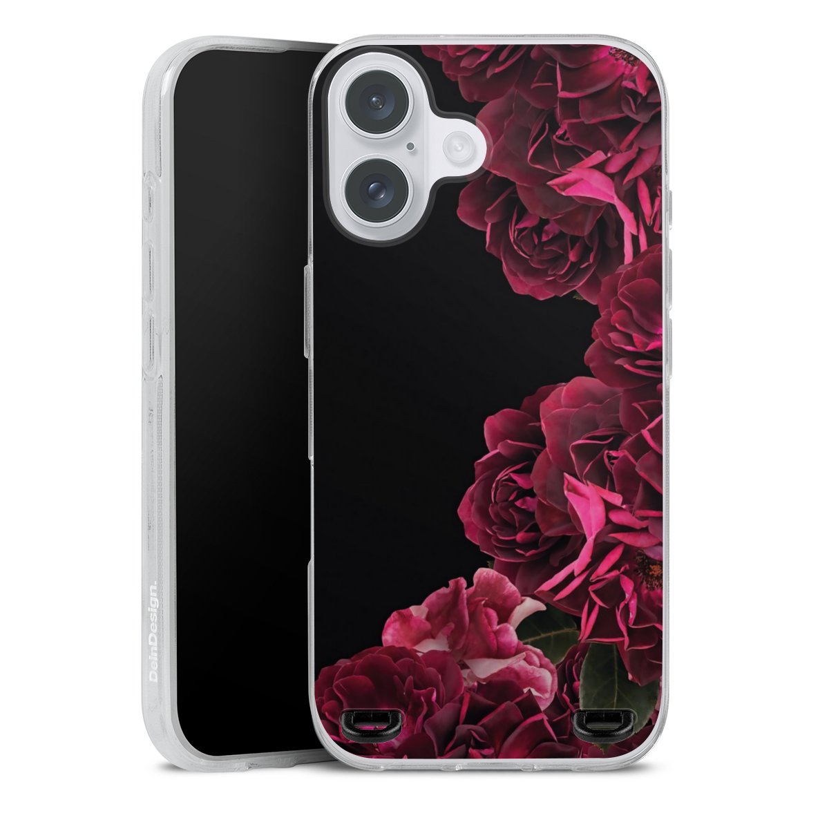 Rose vintage su nero