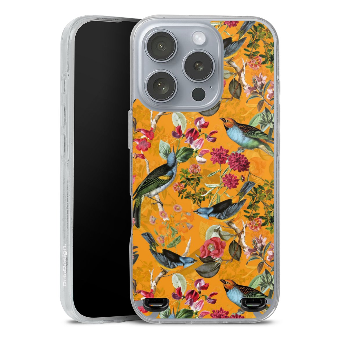 Vogels Bloemen Behang
