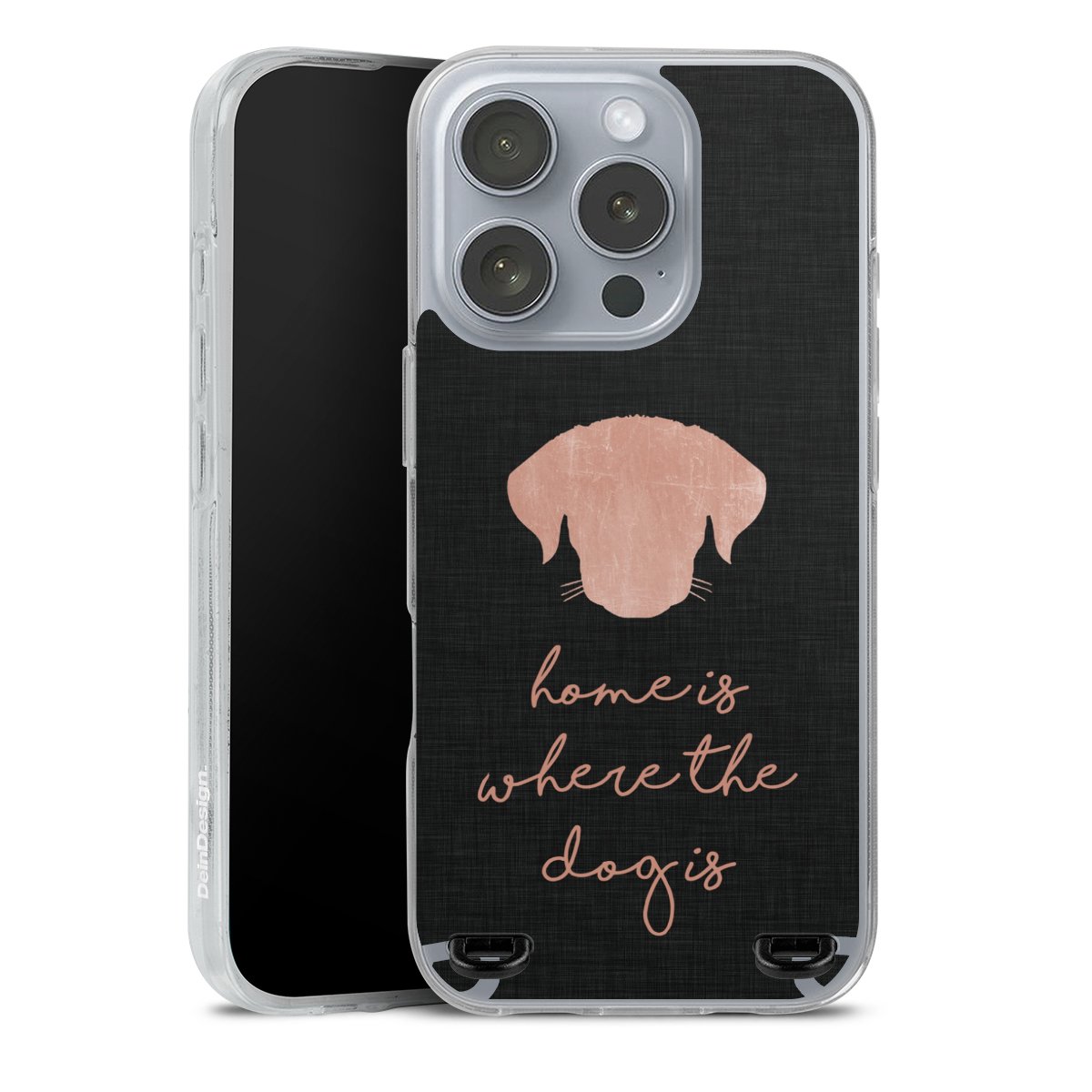 Home Is Where The Dog Is - Rosa su nero