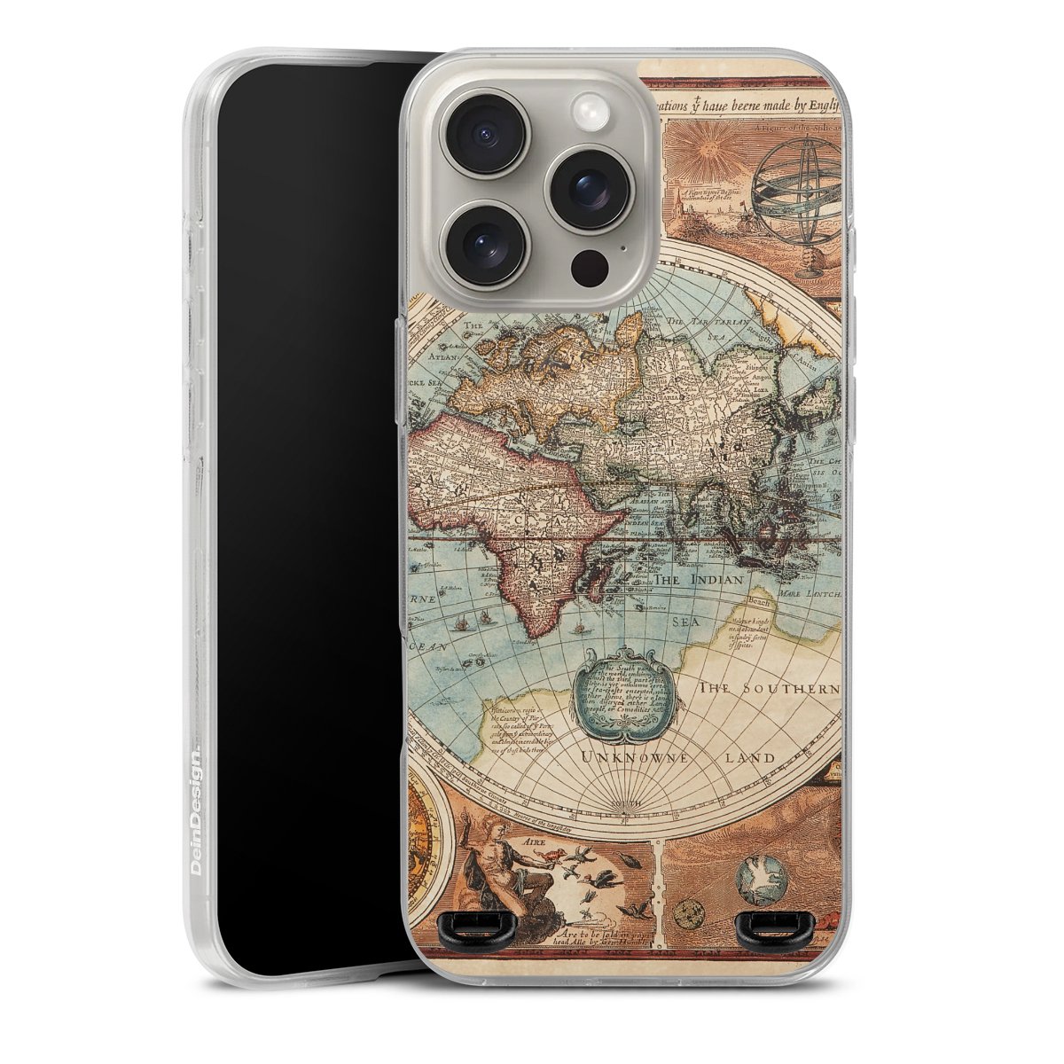 Mappa del mondo vintage