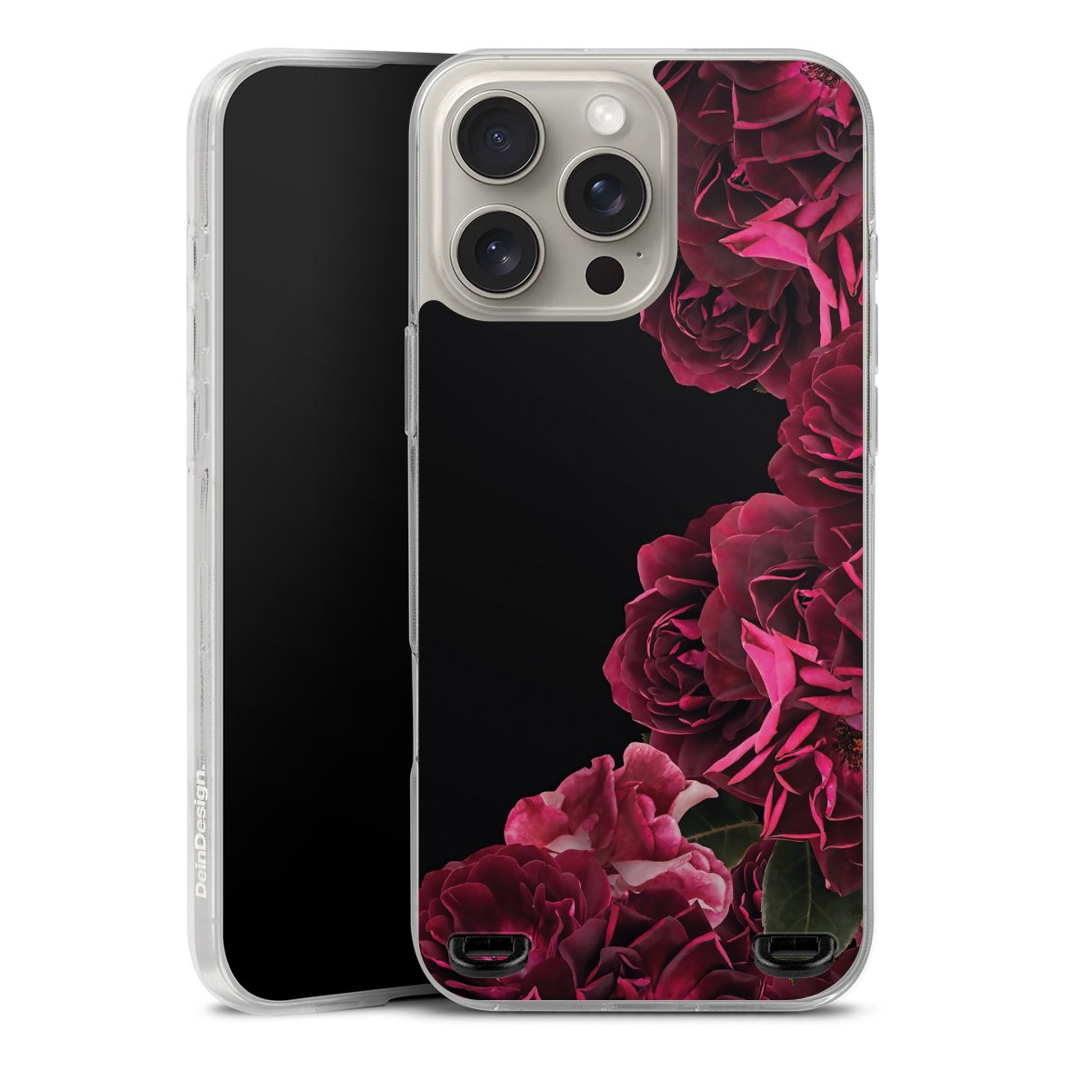 Rose vintage su nero