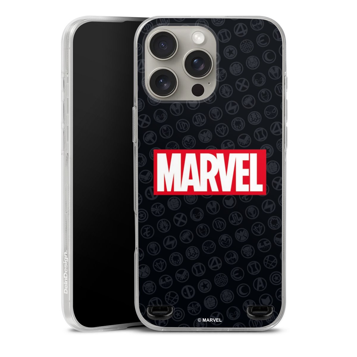 Marvel Logo Black Red 