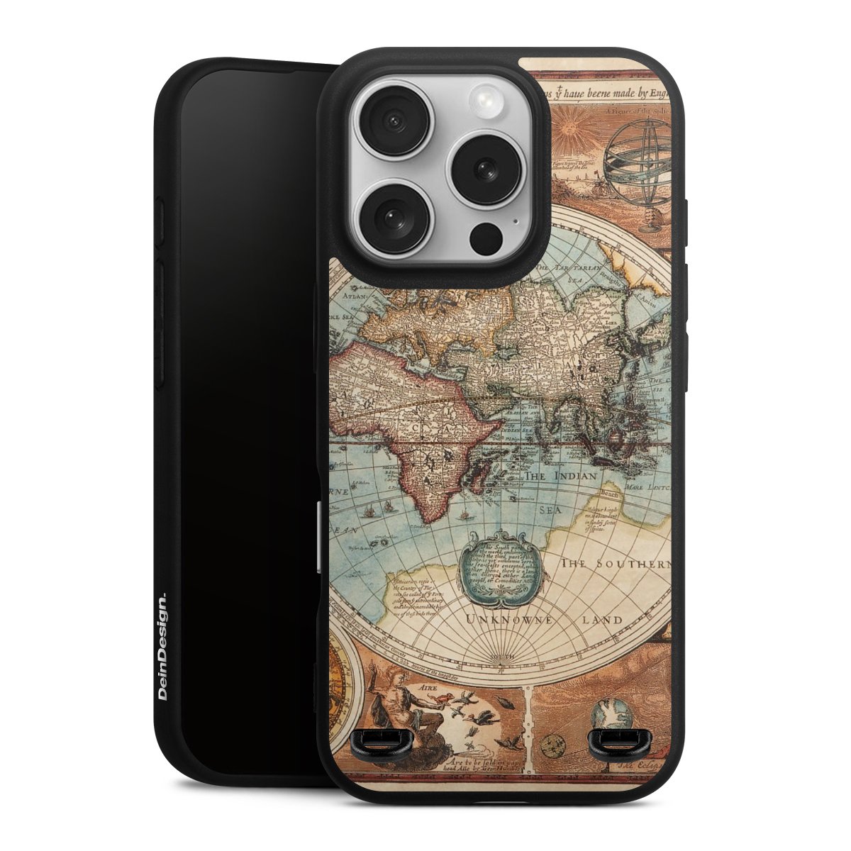 Mappa del mondo vintage