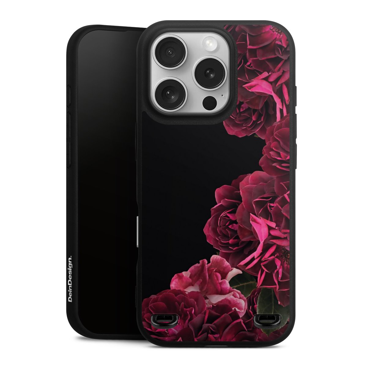 Rose vintage su nero