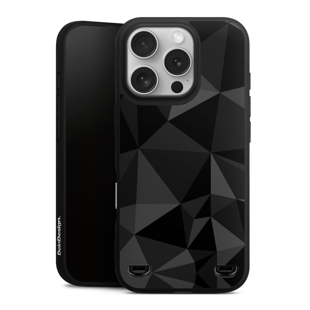 Motif Polygone Noir