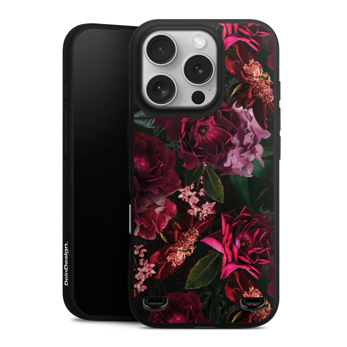 Fiori rosso scuro e rosa