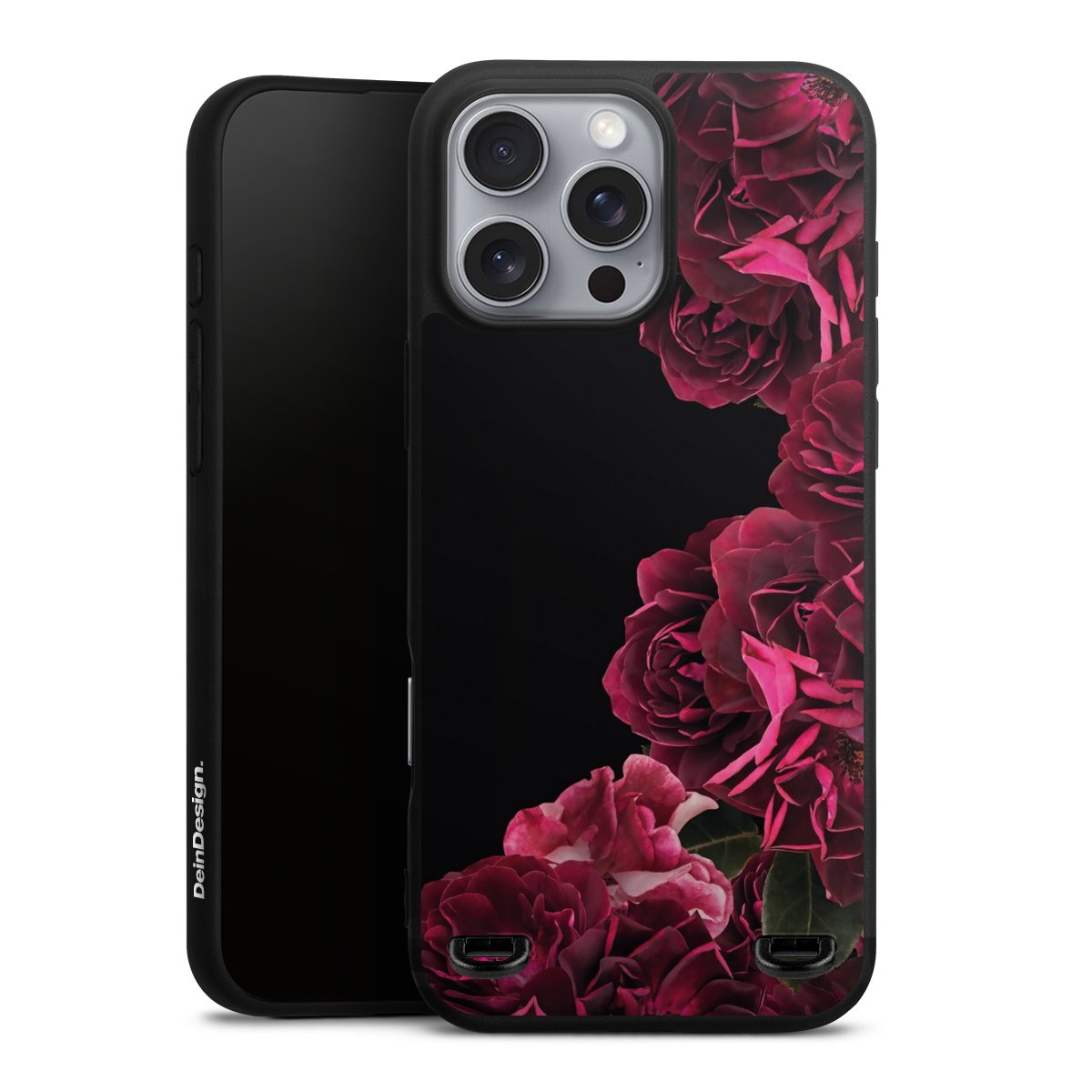 Rose vintage su nero