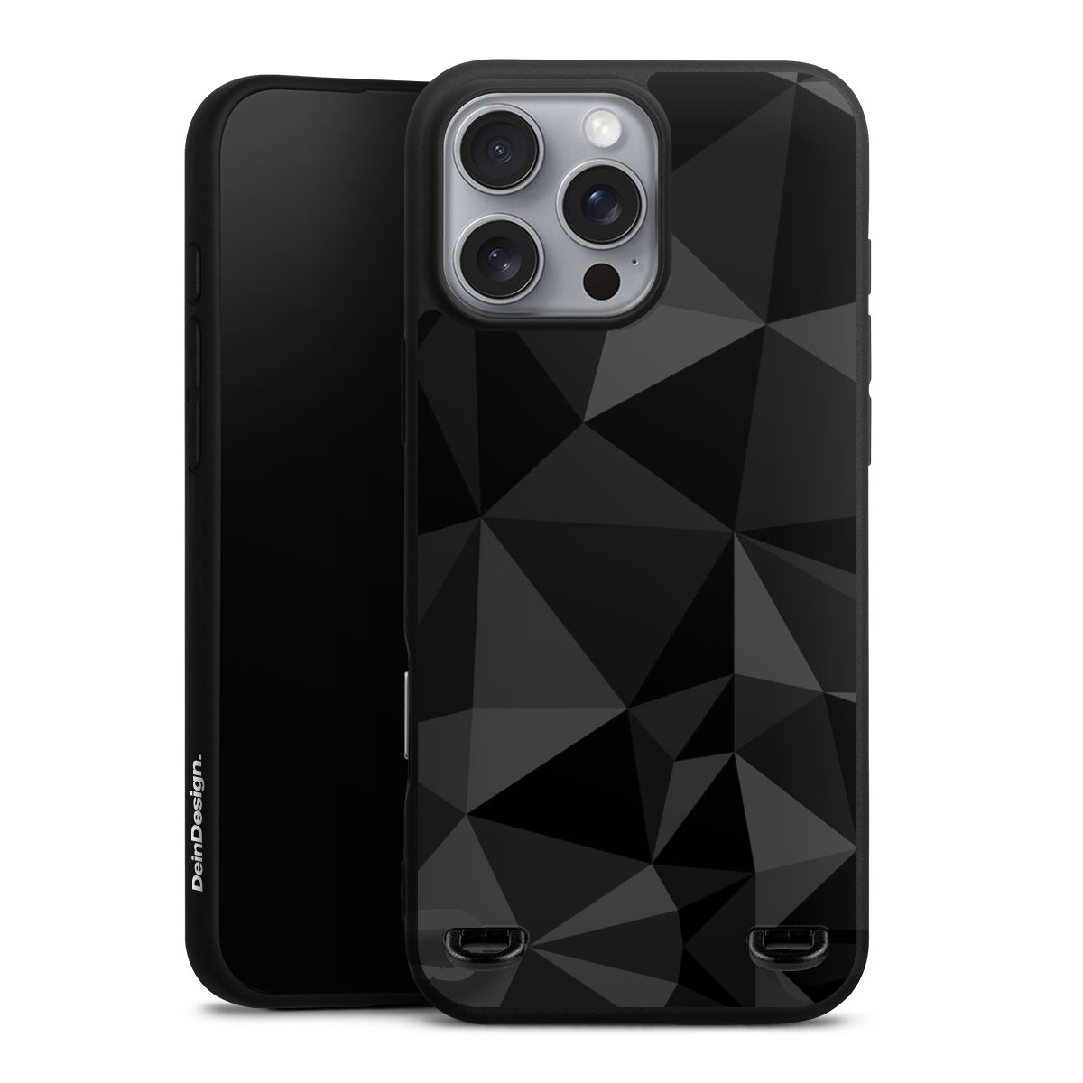 Motif Polygone Noir