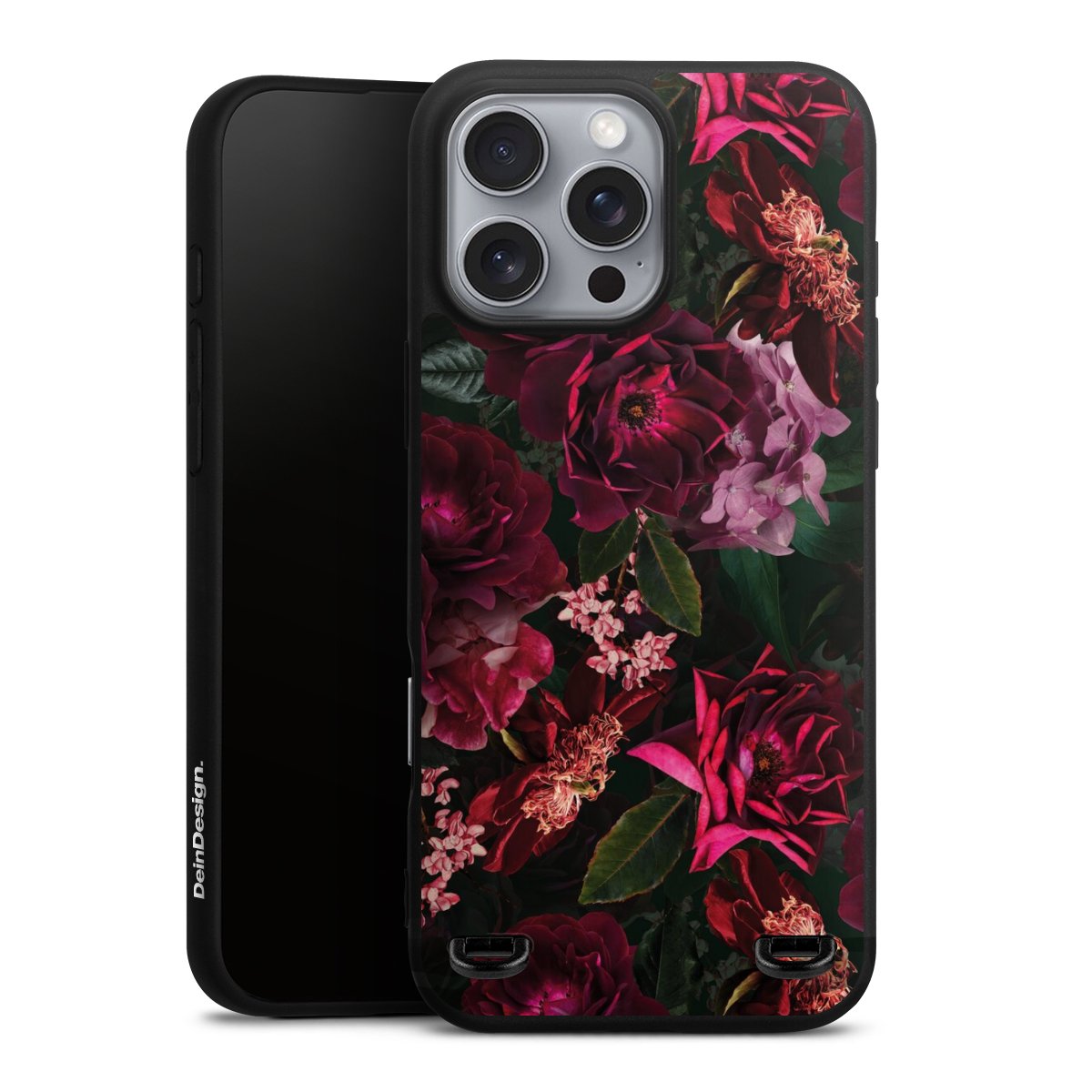 Donkerrode en roze bloemen