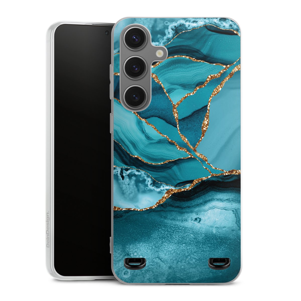 Eisblaue Marmor Landschaft