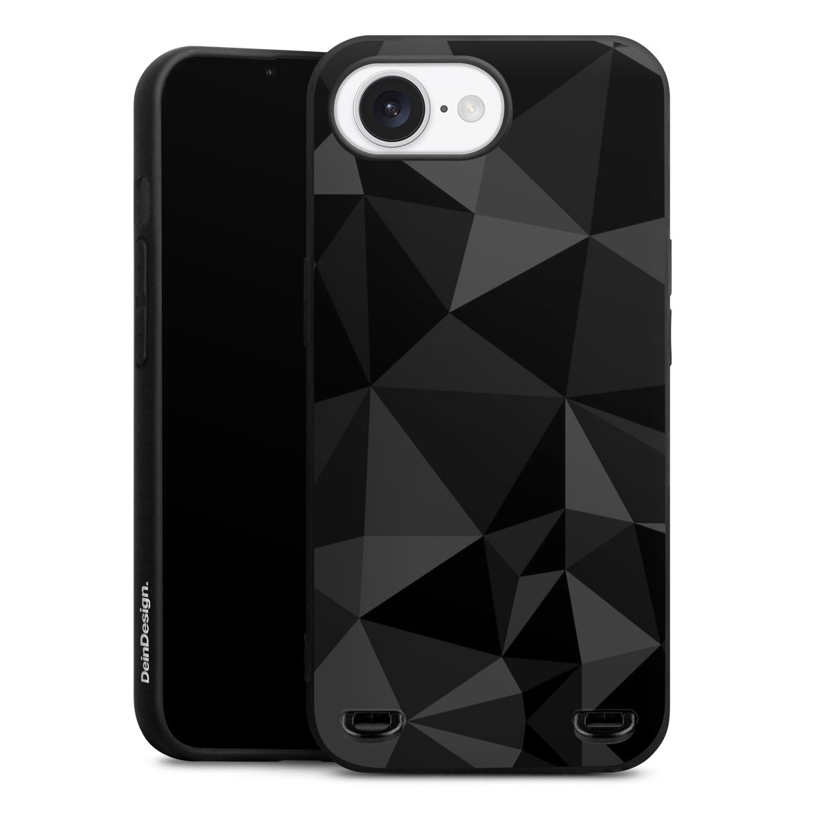 Motif Polygone Noir