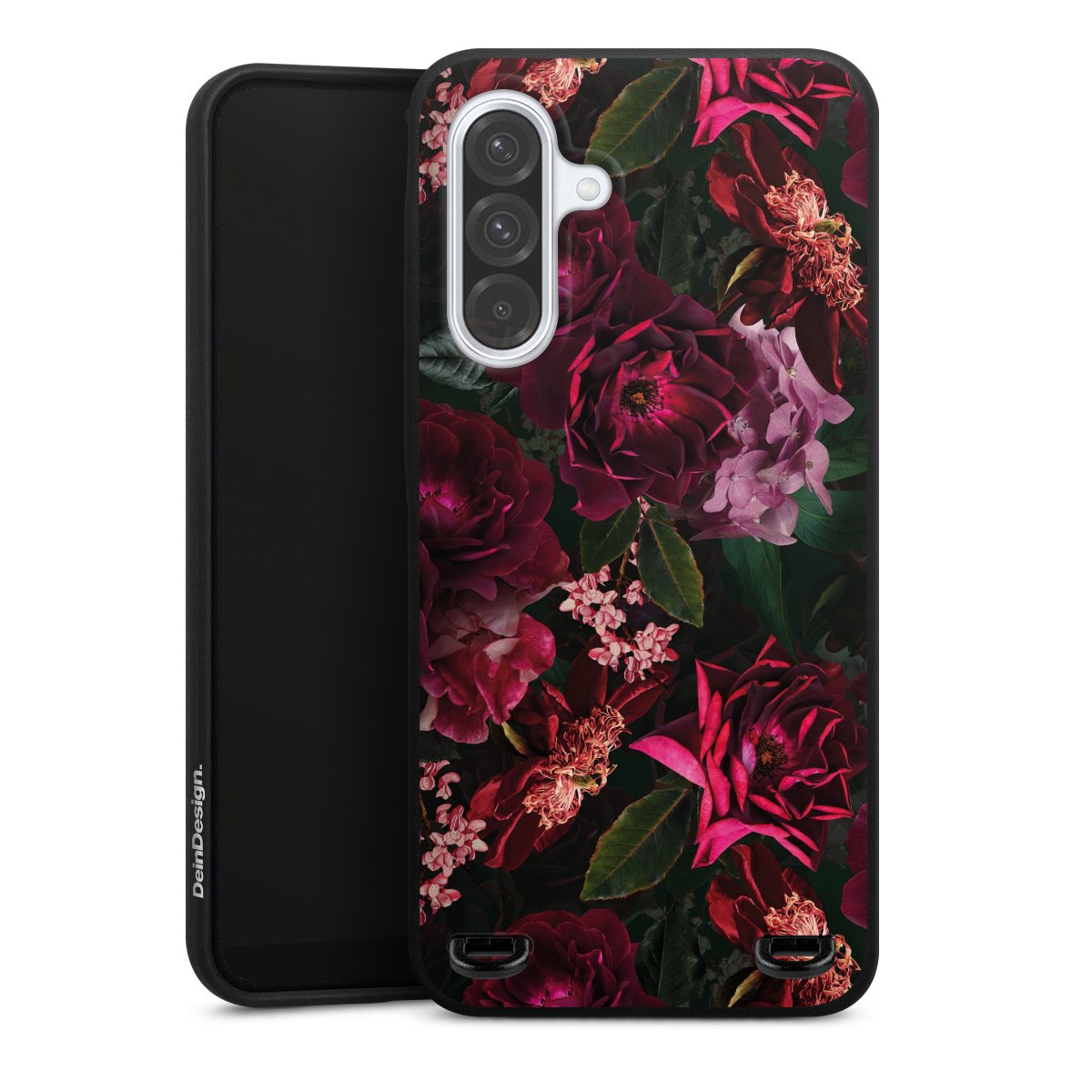 Donkerrode en roze bloemen