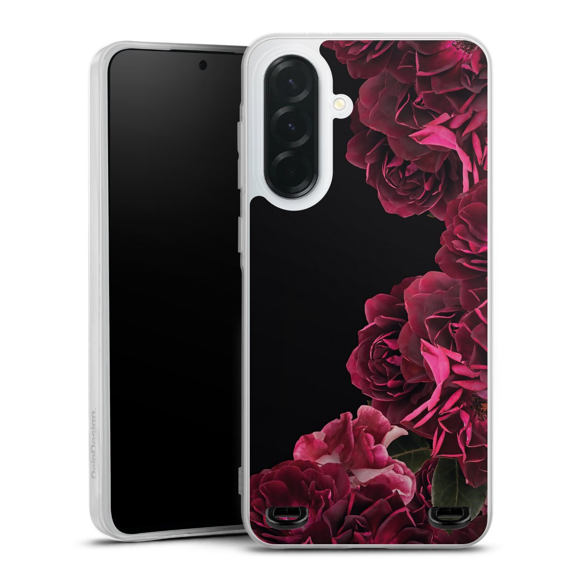 Rose vintage su nero