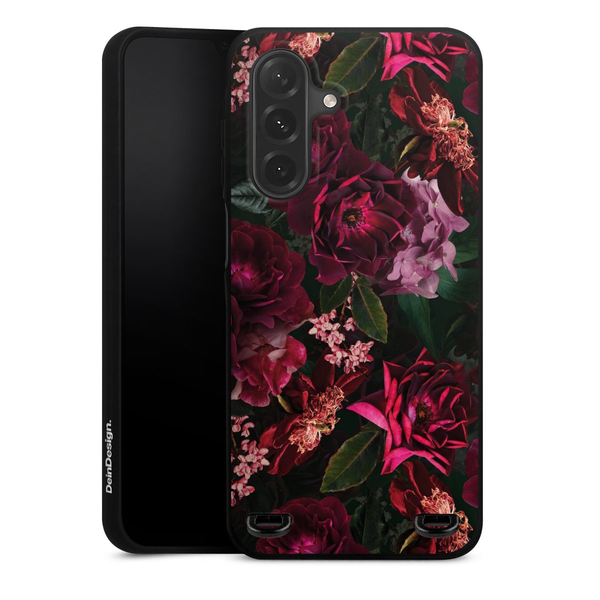 Donkerrode en roze bloemen