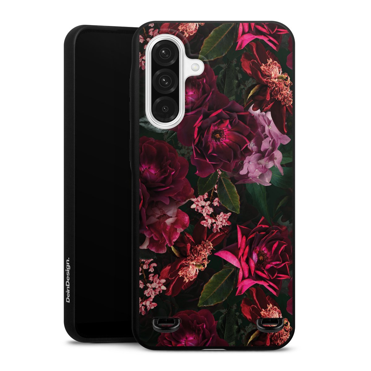 Donkerrode en roze bloemen