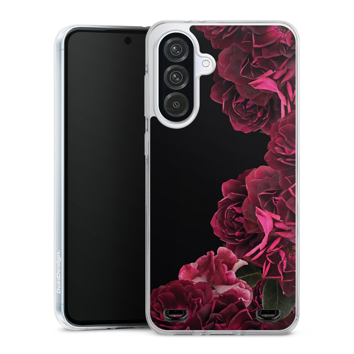 Rose vintage su nero