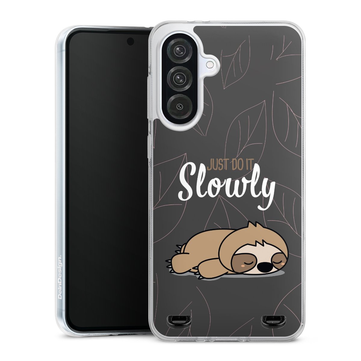 Just Do It Slowly Sloth Grey